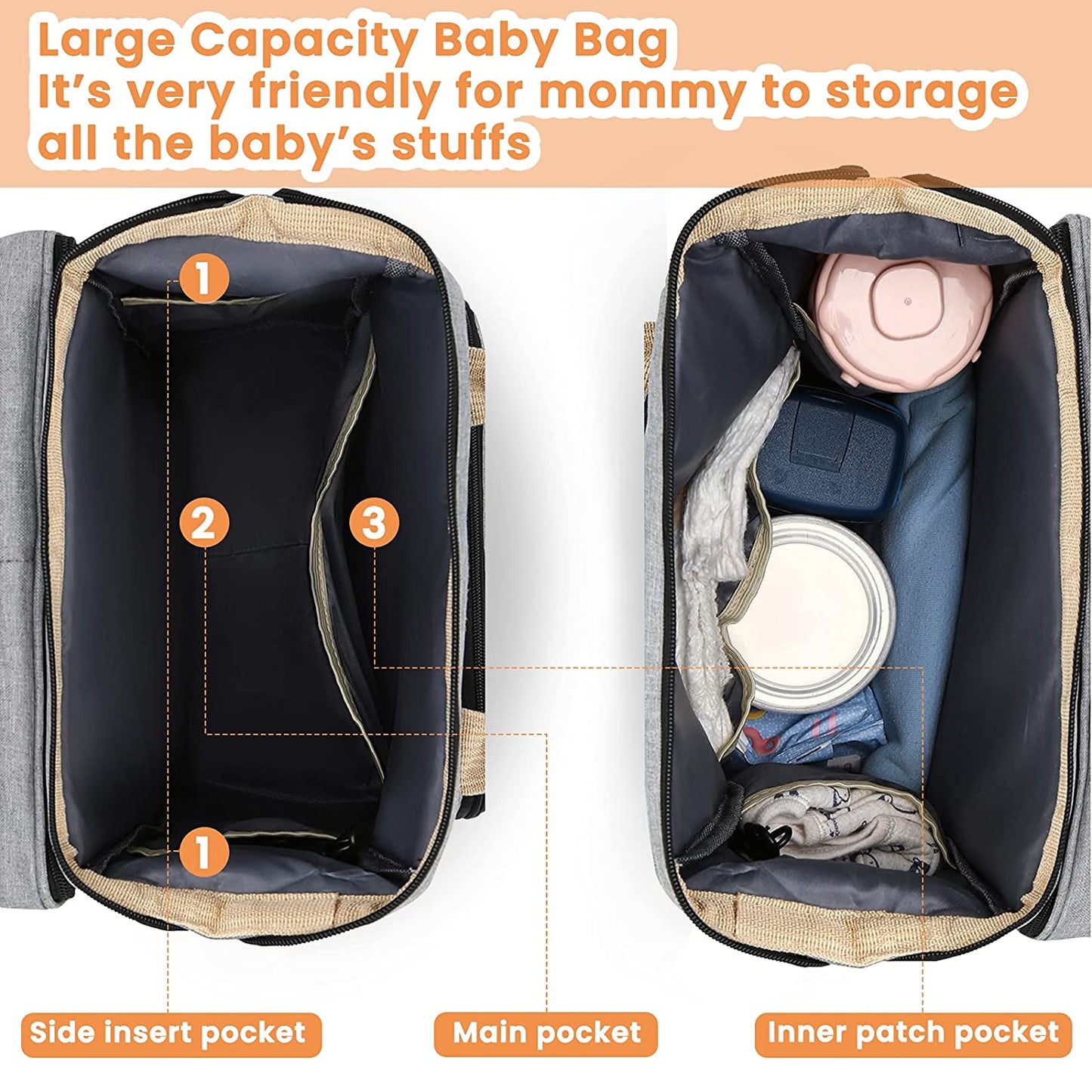 Portable baby bed